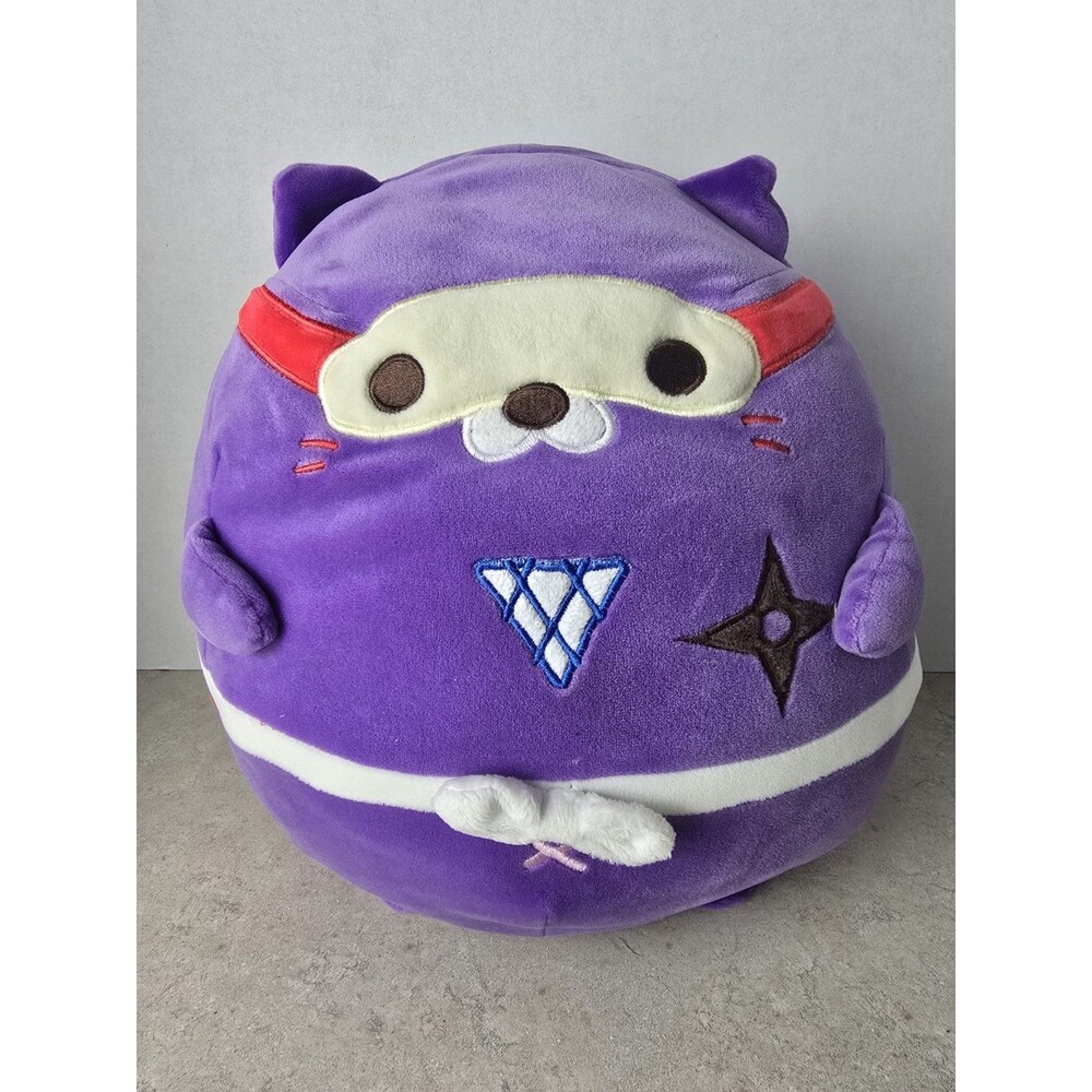 Round1 Purple Ninja Cat‎ Mochipuni Picnyan Plush Pillow Stuffed Toy Exclusive
